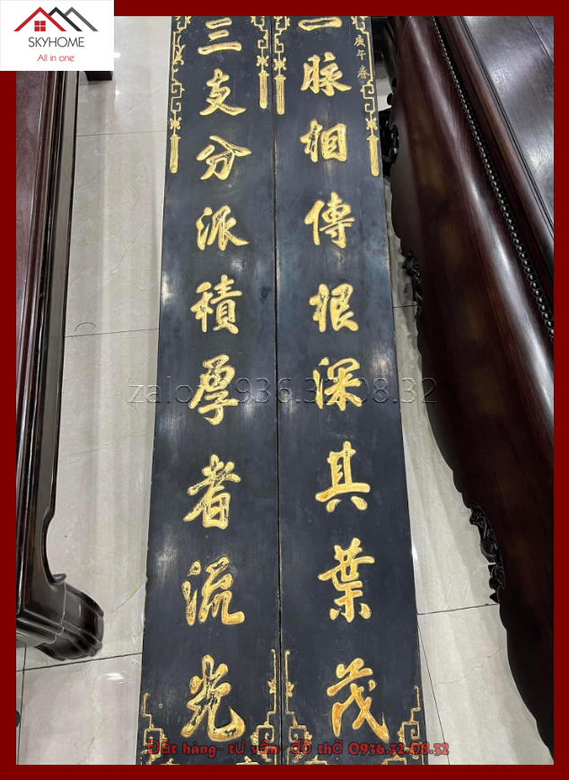 Câu đối thờ cổ chữ Nhất- mạch- tương- truyền